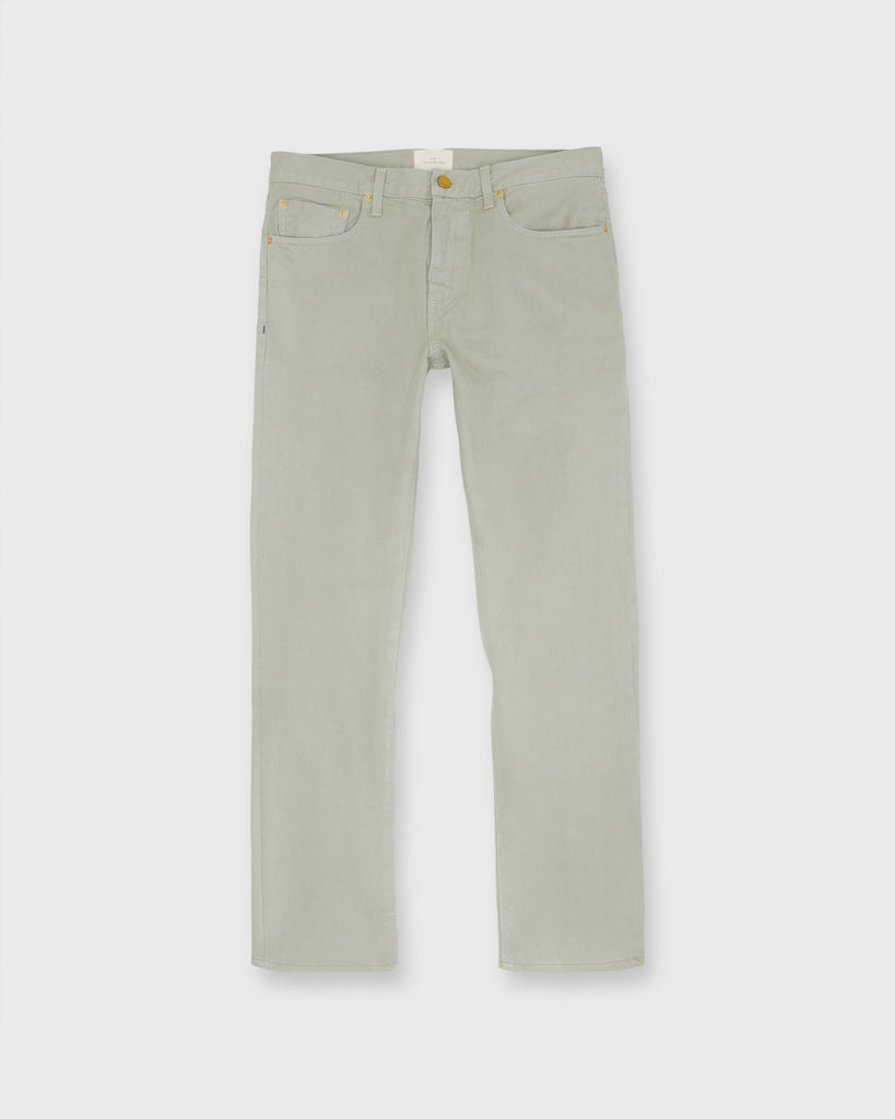 Slim Straight Jean in Spring Olive Garment-Dyed Denim | Shop Sid Mashburn