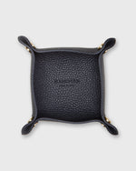 Load image into Gallery viewer, Soft Small Square Tray in Dark Navy Leather
