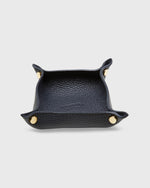 Load image into Gallery viewer, Soft Small Square Tray in Dark Navy Leather
