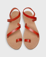Load image into Gallery viewer, Diagonal Strap Sandal in Spice Leather
