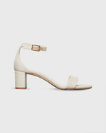 Load image into Gallery viewer, Ankle-Wrap Block Heel in Natural Raffia
