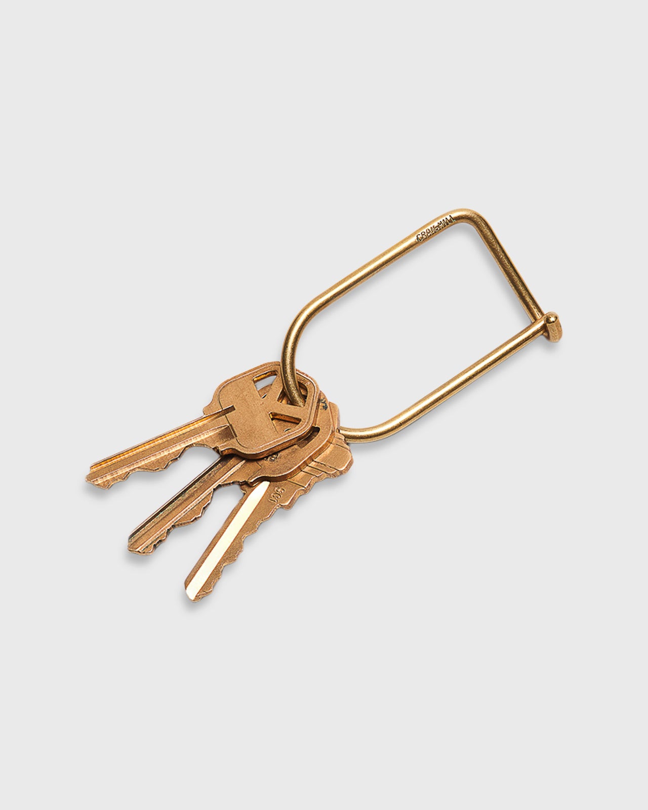 Wilson Keyring in Brass