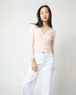 Load image into Gallery viewer, Ballerina Sweater in Pink Calico Cotton/Cashmere
