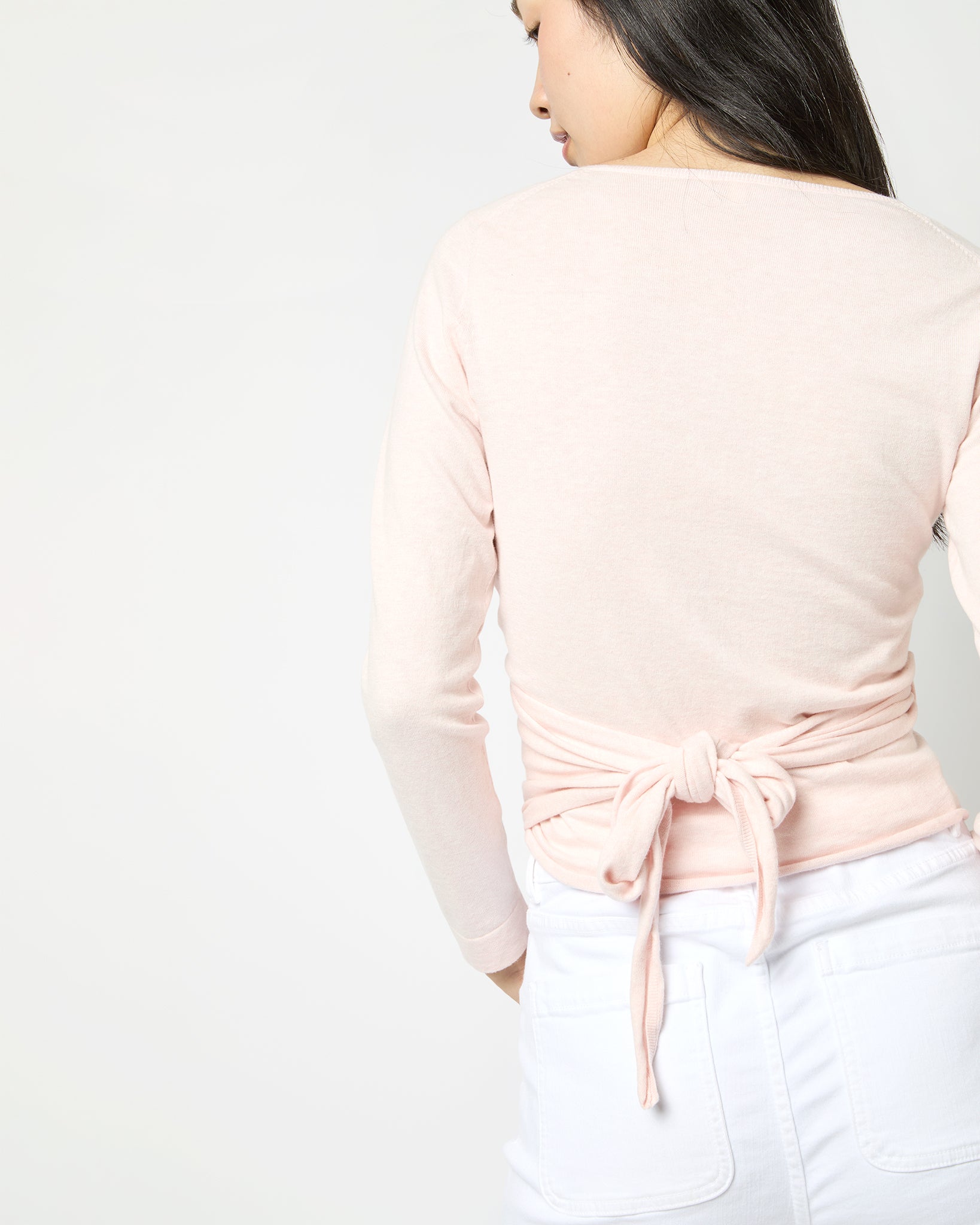 Ballerina Sweater in Pink Calico Cotton/Cashmere