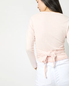 Ballerina Sweater in Pink Calico Cotton/Cashmere
