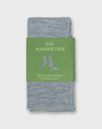 Load image into Gallery viewer, Trouser Dress Socks in Light Heather Grey Extra Fine Merino
