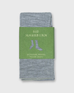 Trouser Dress Socks in Light Heather Grey Extra Fine Merino