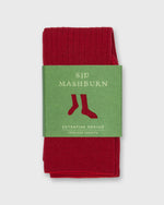 Load image into Gallery viewer, Trouser Dress Socks in Red Extra Fine Merino

