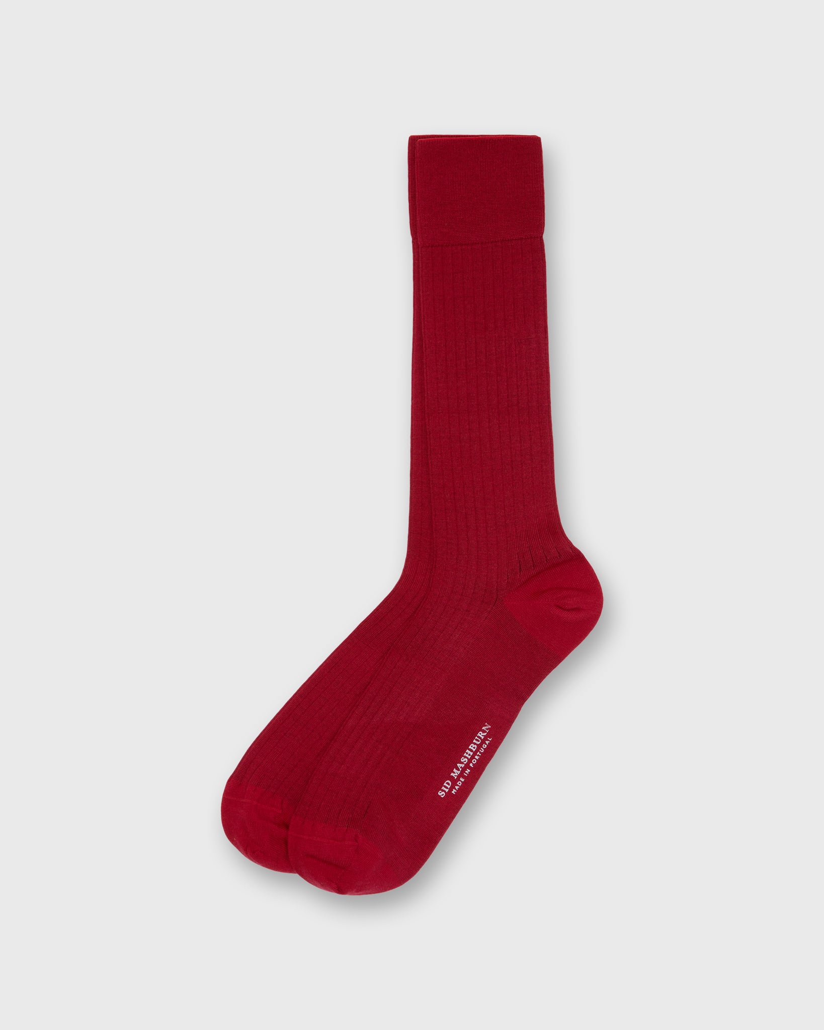 Trouser Dress Socks in Red Extra Fine Merino by Sid Mashburn Trouser Dress Socks in Red Extra Fine Merino by Sid Mashburn