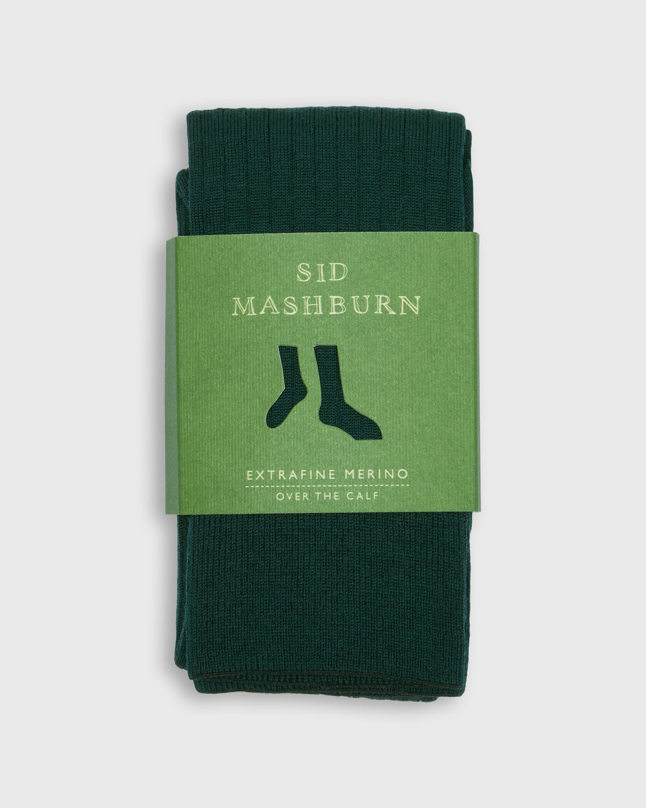 Over-The-Calf Dress Socks in Petrol Extra Fine Merino
