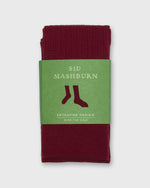 Load image into Gallery viewer, Over-The-Calf Dress Socks in Bordeaux Extra Fine Merino
