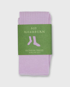 Over-The-Calf Dress Socks in Orchid Extra Fine Merino