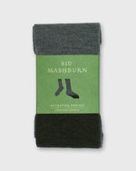 Load image into Gallery viewer, Birdseye Trouser Dress Socks in Charcoal Extra Fine Merino
