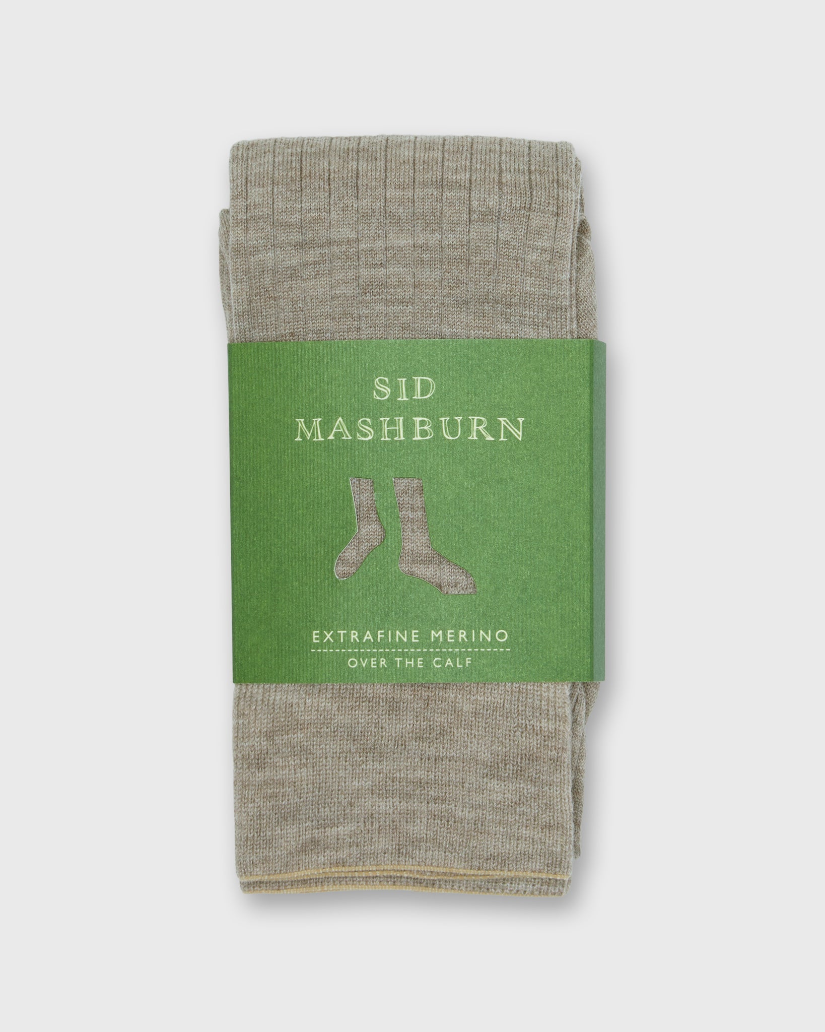 Over-The-Calf Dress Socks in Heather Taupe Extra Fine Merino | Shop Sid Mashburn Over-The-Calf Dress Socks in Heather Taupe Extra Fine Merino | Shop Sid Mashburn