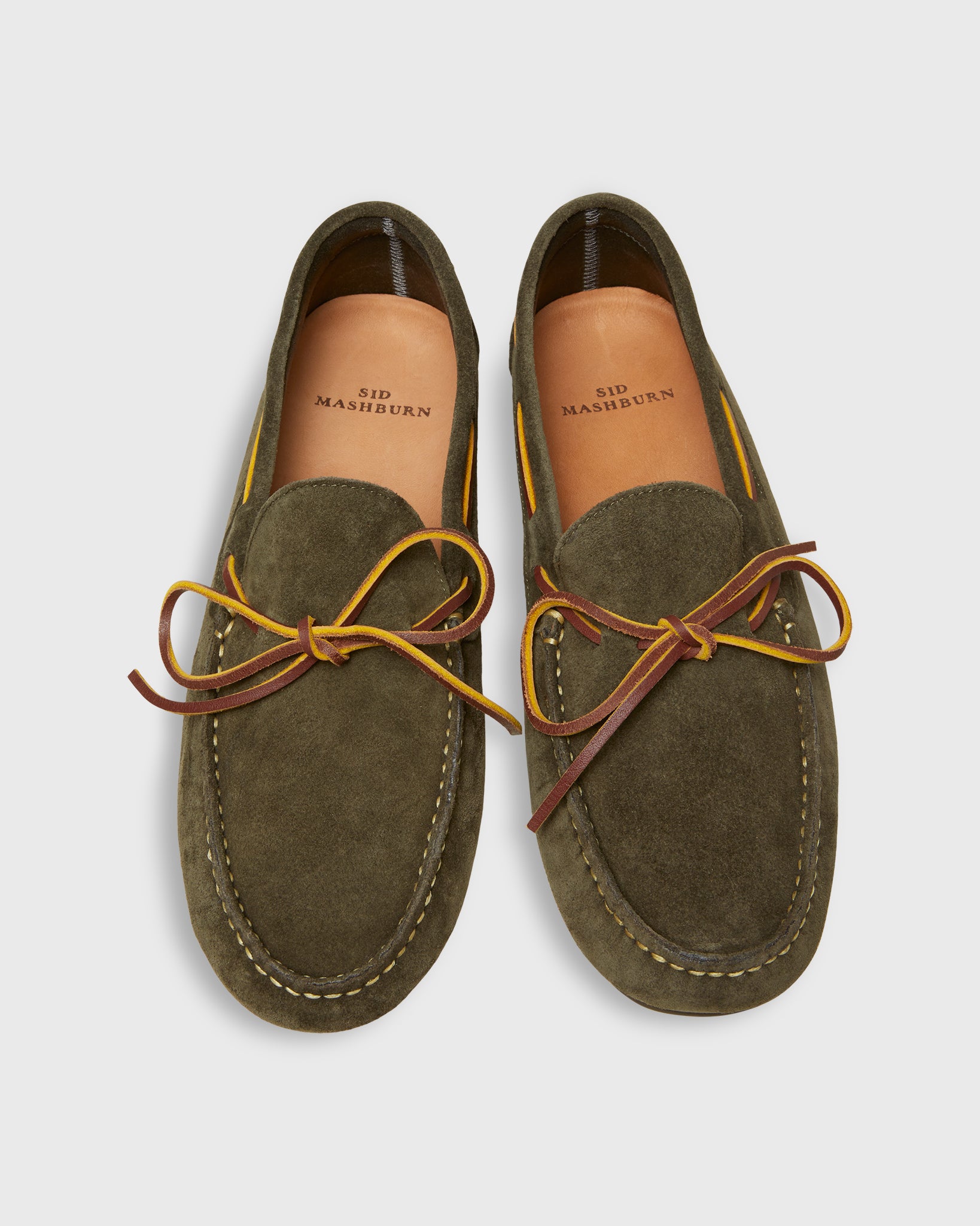 Driving Moccasin in Sage Suede