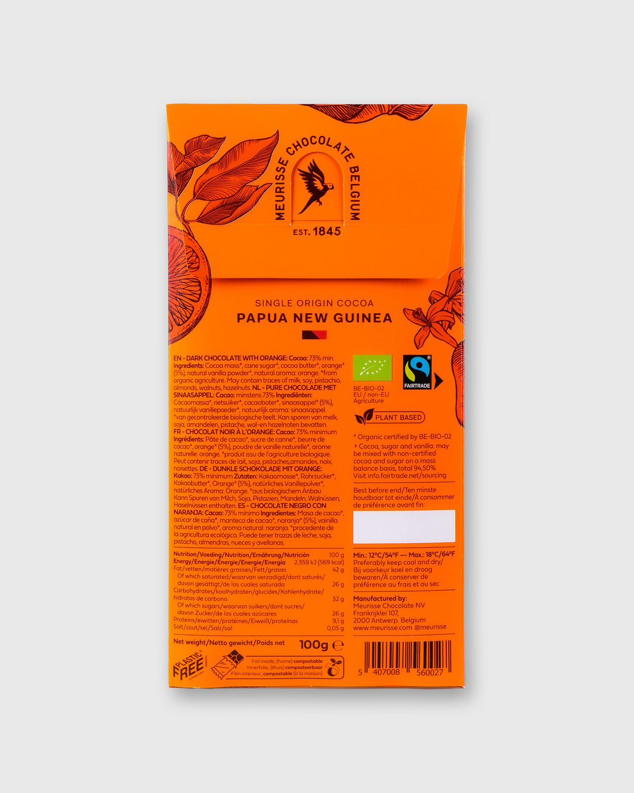 Dark Chocolate in Dark Orange