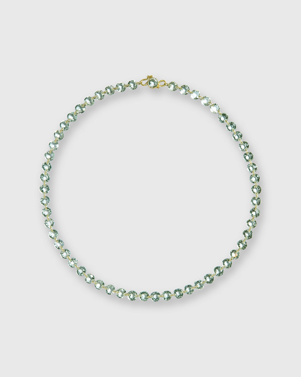 Small Lady Like Necklace in Green Quartz