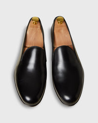 Formal Slipper in Black Calfskin