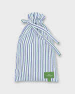 Load image into Gallery viewer, Button-Front Boxer Short in Green/Blue Multi Stripe Poplin
