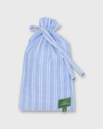 Load image into Gallery viewer, Button-Front Boxer Short in Blue Double Stripe Poplin

