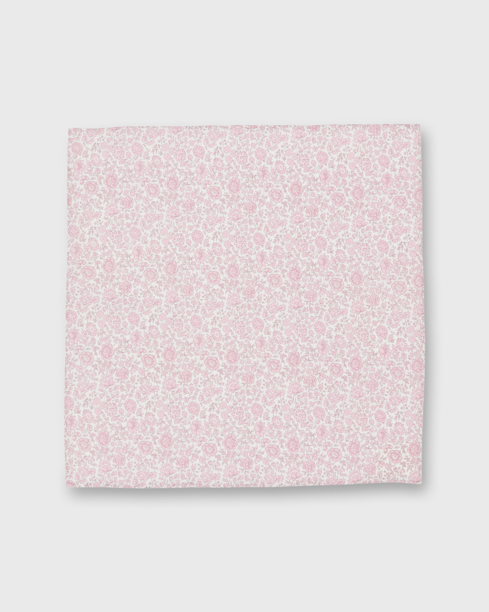 Cotton Print Pocket Square in Pink D'Anjo Coast Liberty Poplin