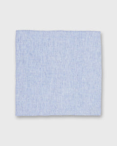 Cotton Pocket Square in Blue Chambray