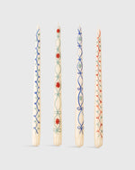 Load image into Gallery viewer, Hand-Painted Taper Candles (Set of 4) in Ribbon
