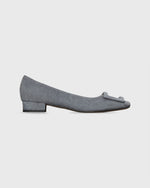 Load image into Gallery viewer, Buckle Shoe in Grey Suede
