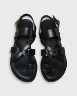Load image into Gallery viewer, Criss Cross Sandal in Black Leather
