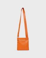 Load image into Gallery viewer, Crossbody Pouch in Orange Leather
