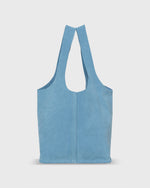 Load image into Gallery viewer, Paola Bucket Bag in Dutch Blue Suede
