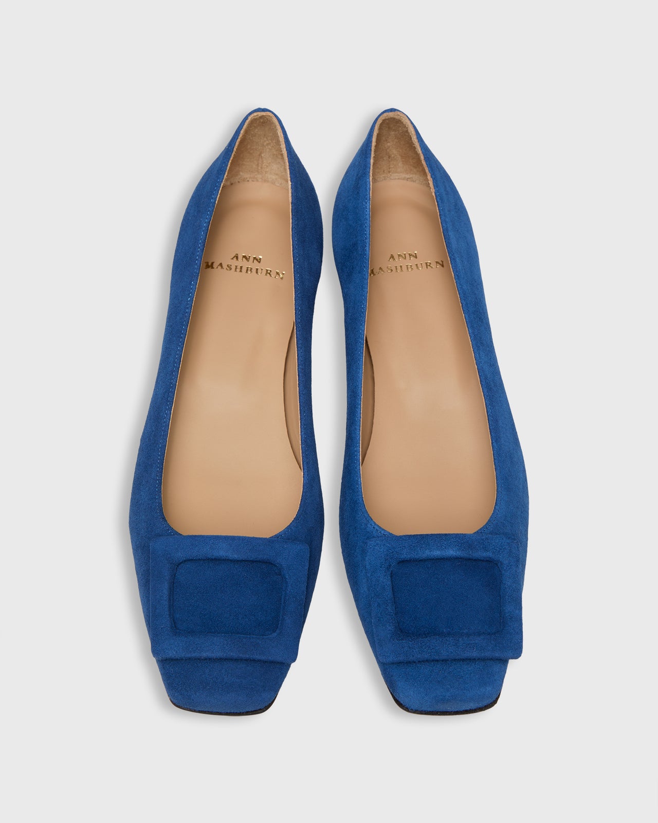 Buckle Shoe in Baltic Blue Suede