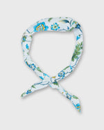 Load image into Gallery viewer, Anyway Scarf in White/Blue/Green Multi Eva Belle Liberty Fabric

