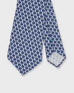 Load image into Gallery viewer, Silk Print Tie in Chalk/Blue Apple

