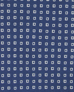 Silk Print Tie in Blue/Chalk Diamond Dot