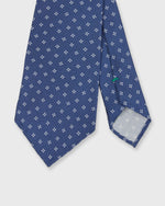 Load image into Gallery viewer, Silk Print Tie in Blue/Chalk Flower
