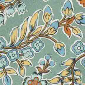 Silk Print Tie in Sage/Periwinkle/Salmon Floral