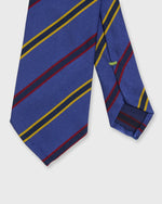 Load image into Gallery viewer, Silk Woven Tie in Blue/Red/Yellow Stripe

