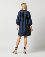 Load image into Gallery viewer, Genevieve Dress in Navy Poplin
