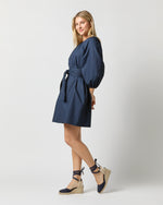 Load image into Gallery viewer, Genevieve Dress in Navy Poplin
