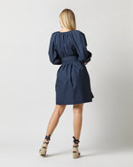 Load image into Gallery viewer, Genevieve Dress in Navy Poplin
