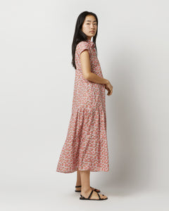 Sophia Dress in Pink/Olive Charmian Liberty Fabric