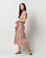 Load image into Gallery viewer, Sophia Dress in Pink/Olive Charmian Liberty Fabric
