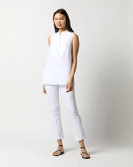Load image into Gallery viewer, Lindsey Tunic in White Sahara Linen

