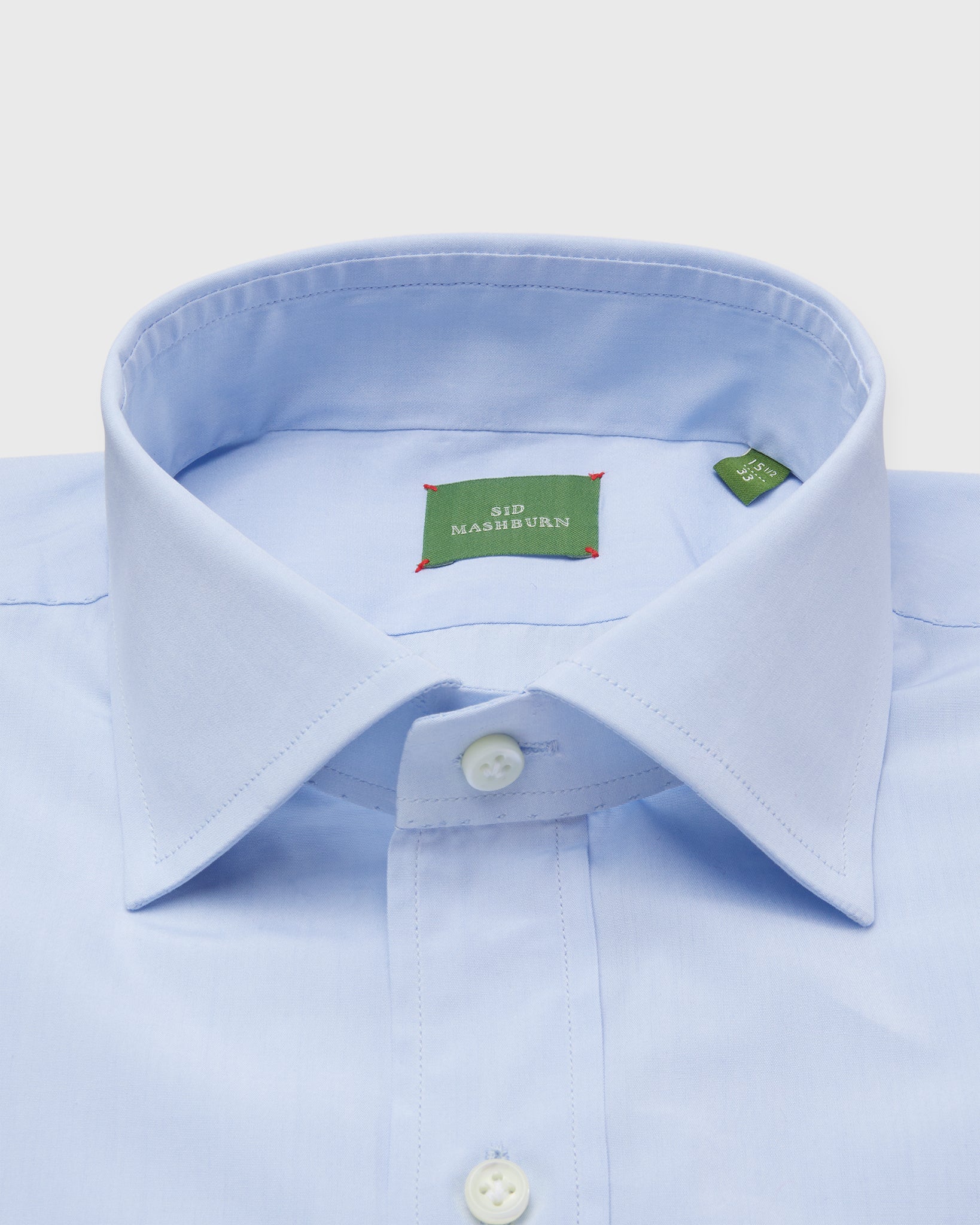 Otto Handmade Dress Shirt in Sky Sea Island Poplin