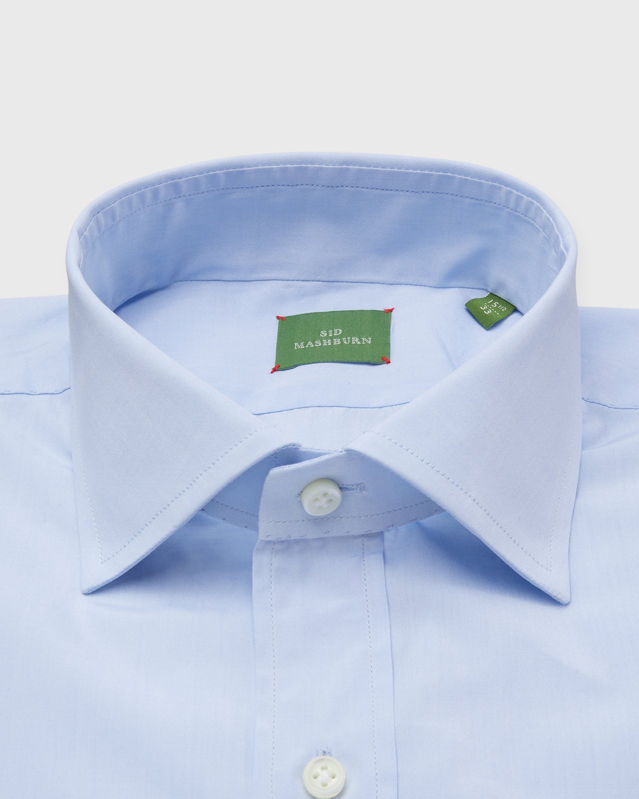 Otto Handmade Dress Shirt in Sky Sea Island Poplin - 15 / 34 by Sid Mashburn Otto Handmade Dress Shirt in Sky Sea Island Poplin - 15 / 34 by Sid Mashburn