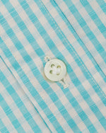 Load image into Gallery viewer, Otto Handmade Sport Shirt in Surf/Bone Gingham Chambray
