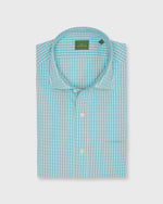 Load image into Gallery viewer, Otto Handmade Sport Shirt in Surf/Bone Gingham Chambray
