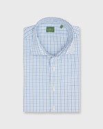 Load image into Gallery viewer, Spread Collar Sport Shirt in Blue/Sky/Bone Tattersall Cotolino
