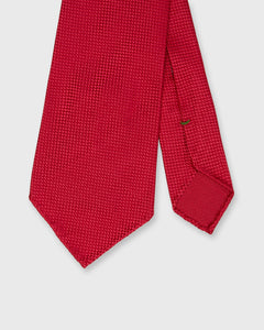 Silk Jacquard Tie in Cherry